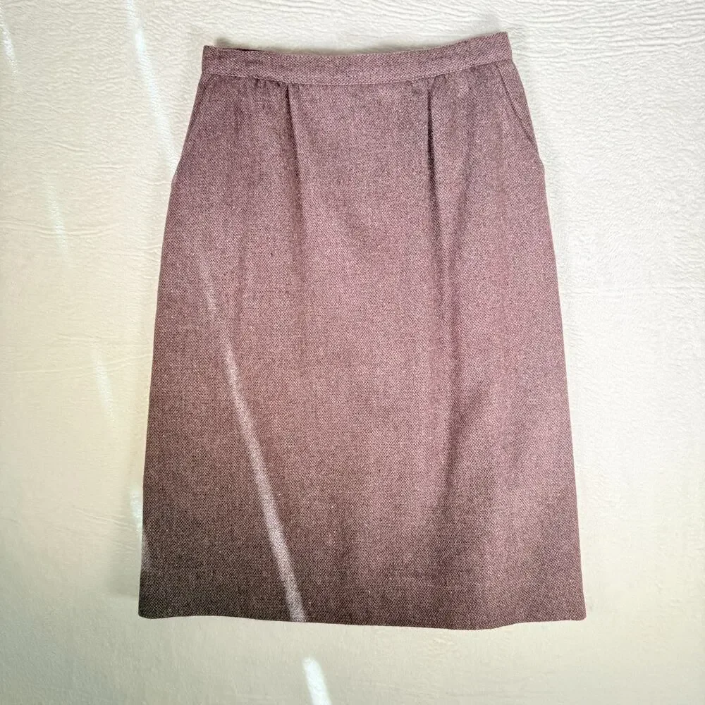 Judy's Place Womens Blazer & Skirt Sz 10 Tweed Vintage Grandmacore Academia Wool